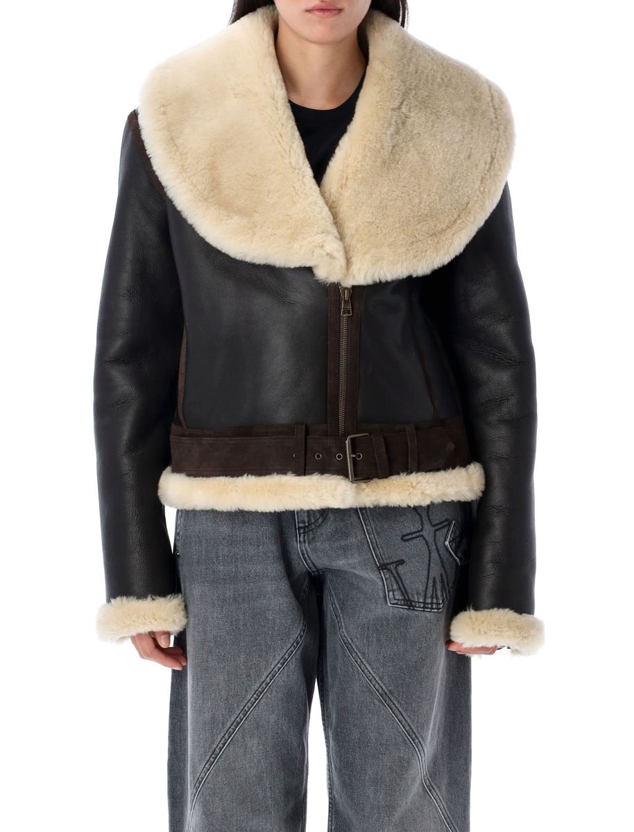 JW Anderson Leather Aviator Jacket